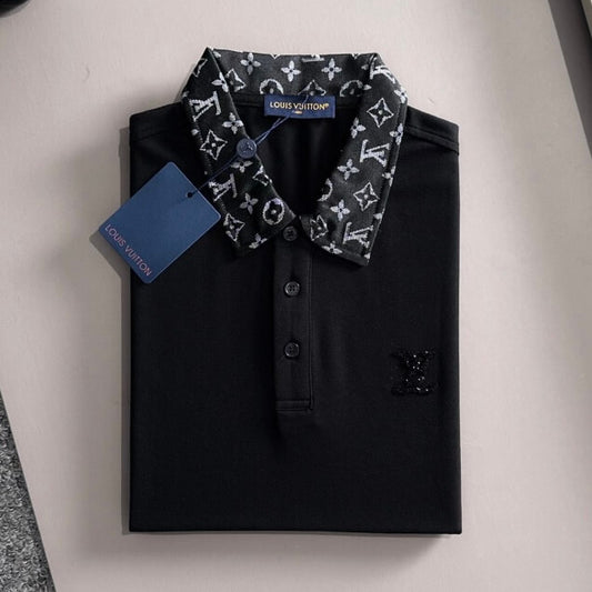 All‑Over Print Collared Polo Shirt