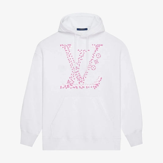 Pink Classic Letter Print Hoodie