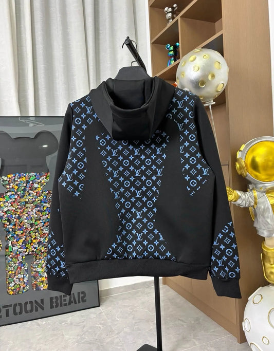 Spliced All‑Over Vintage Floral Jacket
