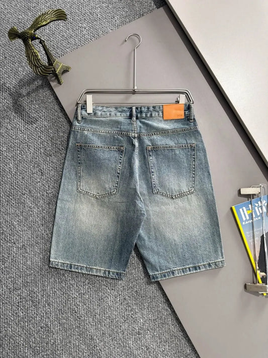 Vintage Distressed Ripped Denim Shorts