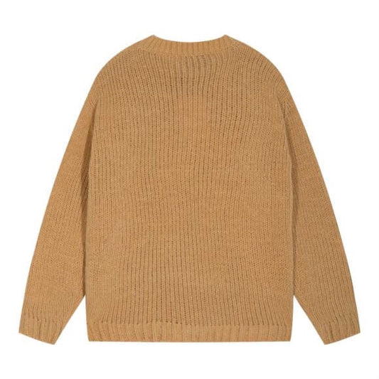 Letter Chunky Knit Sweater