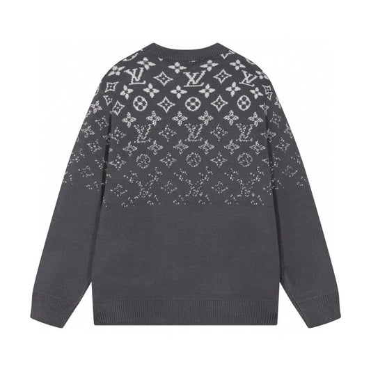 Partial Monogram Knit Sweater