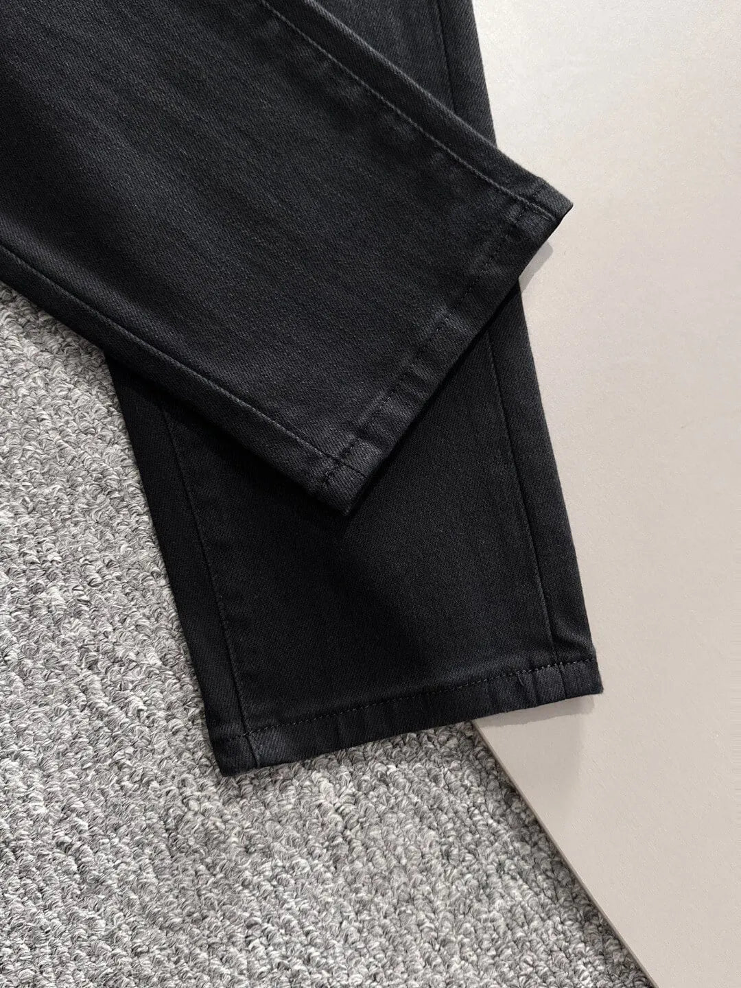 Monogram Leather Tag Jeans