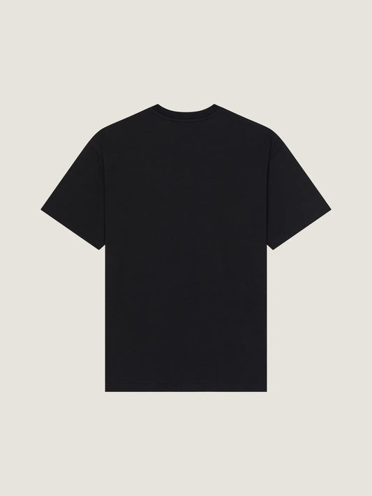 Purple Gradient Letter Print T‑Shirt