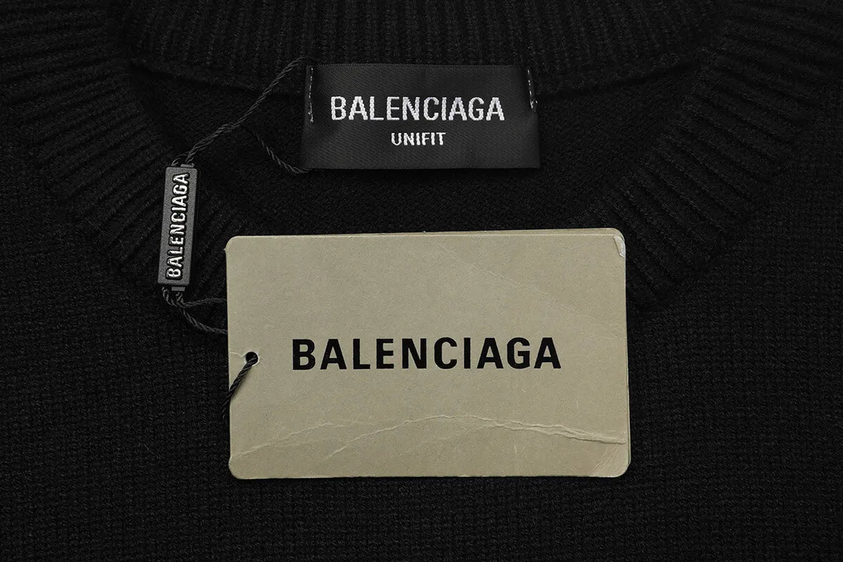Vintage Letter Crew Neck Knit Sweater