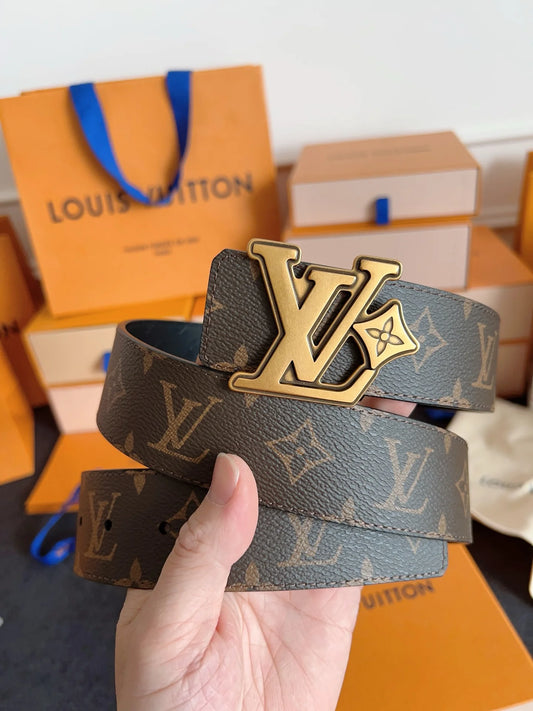 New Style Retro-Pattern Calfskin Leather Belt
