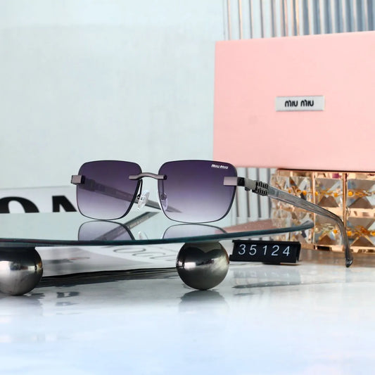 Retro Metal Cut Edge Fashion Sunglasses