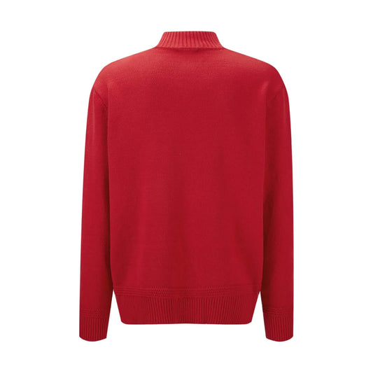 Stand Collar Zipper Knit Sweater
