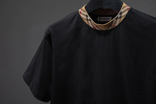 New Arrival Plaid Collar T-Shirt