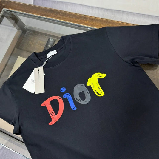 Rainbow Letter Print T-Shirt