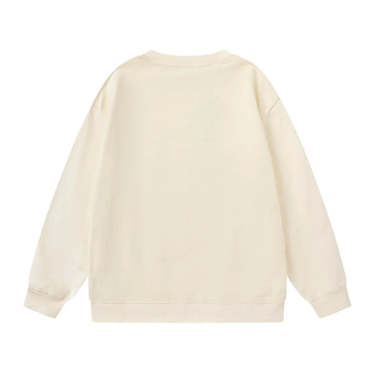 Cat Hugging Duck Print Sweatshirt