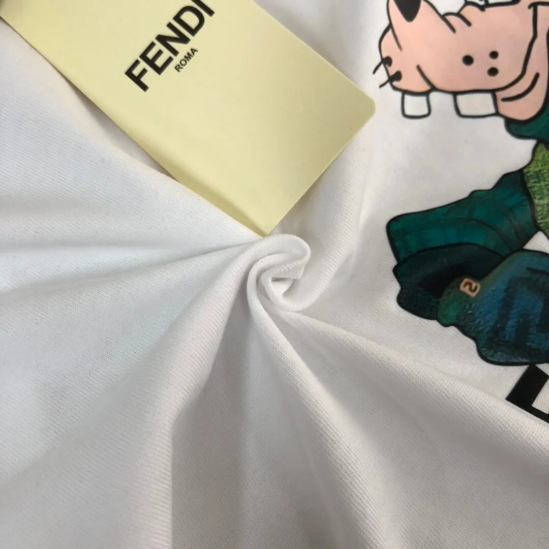 Cartoon Character Print T‑Shirt