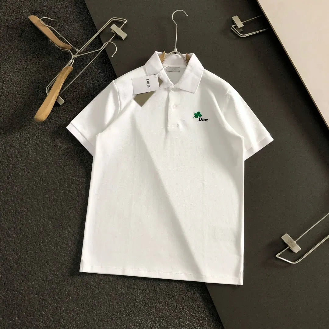 Clover Embroidered Polo Shirt