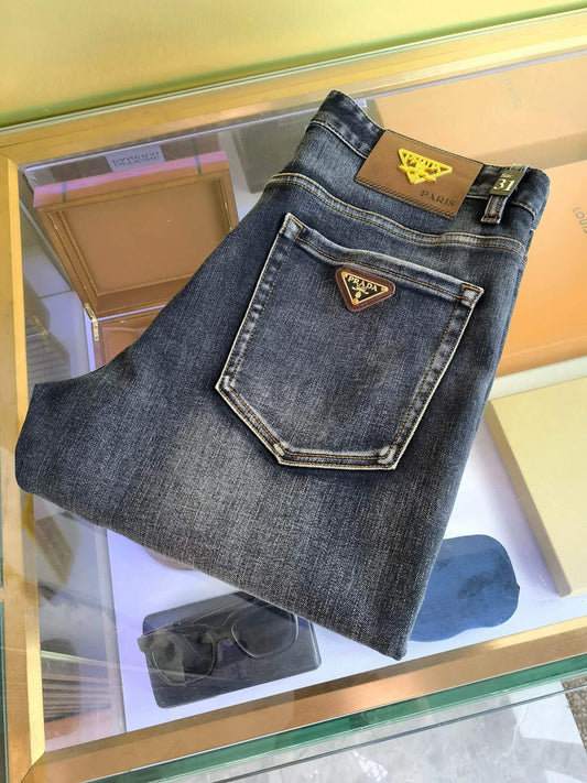 Triangle Emblem Jeans