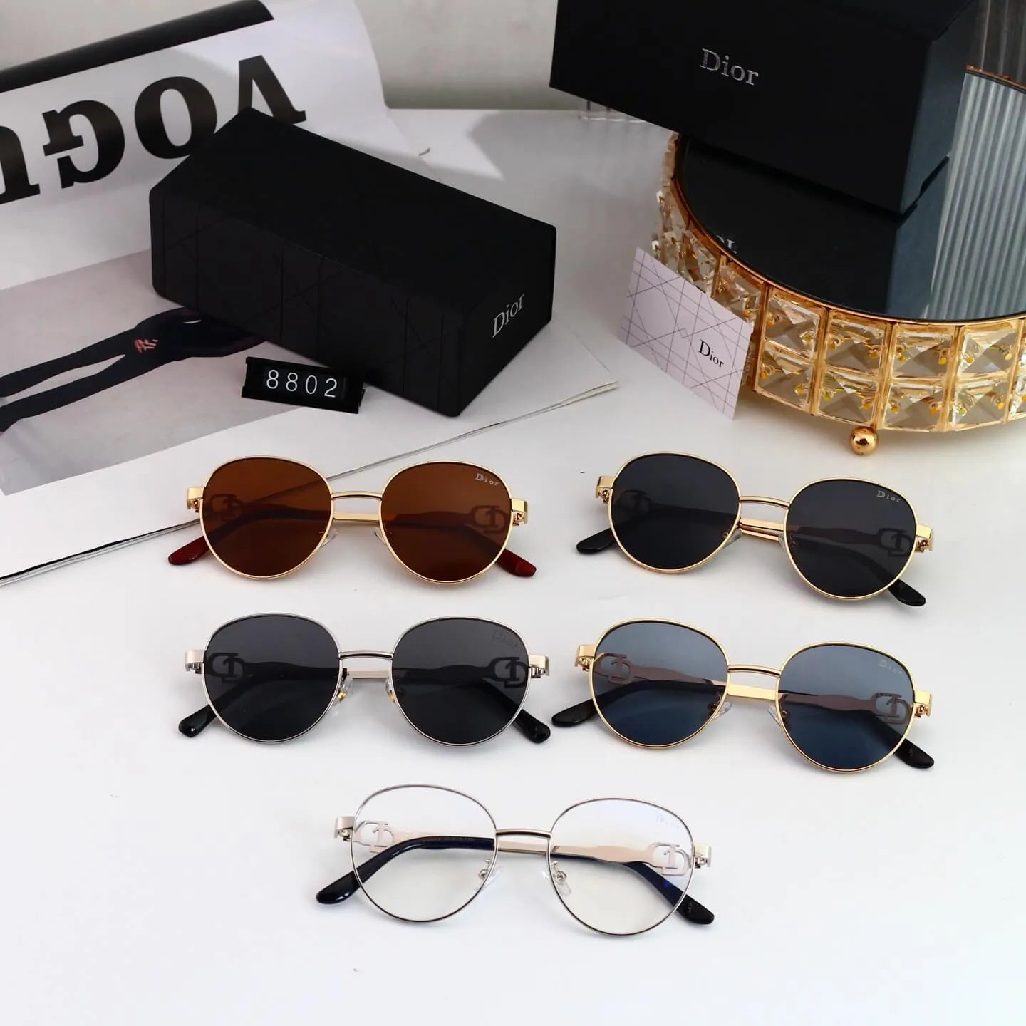 Thin Metal Round Sunglasses