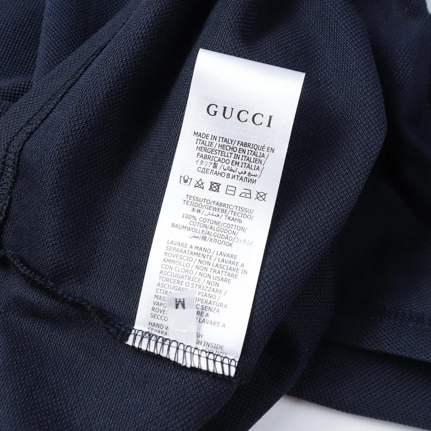 Letter‑Embroidered Polo Shirt