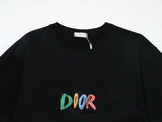 Colorful Graffiti Letter Print T-Shirt