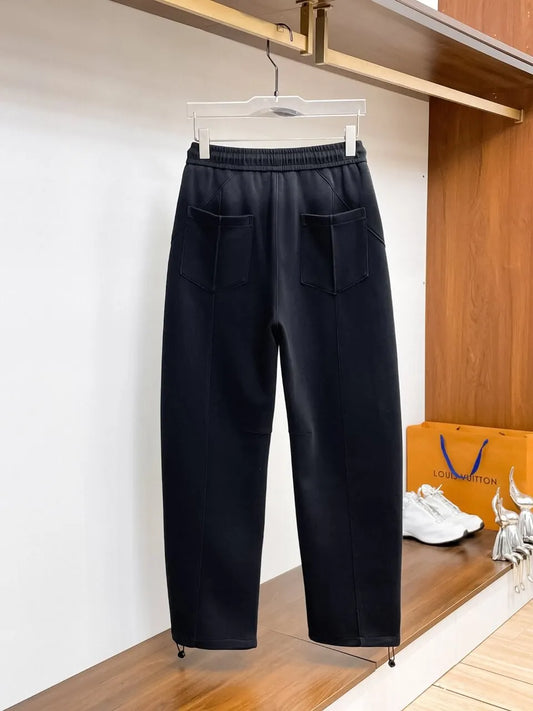 Dual‑Embossed Relaxed Fit Pants