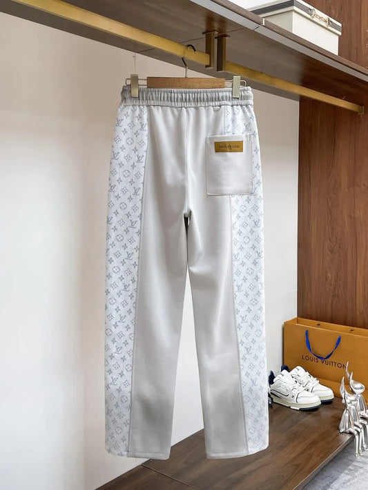 Monogram Color‑Block Straight‑Leg sweatpants