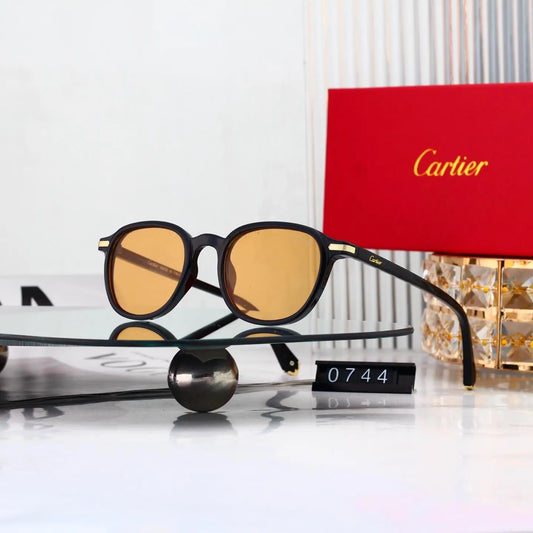 Vintage Round Thin Frame Sunglasses