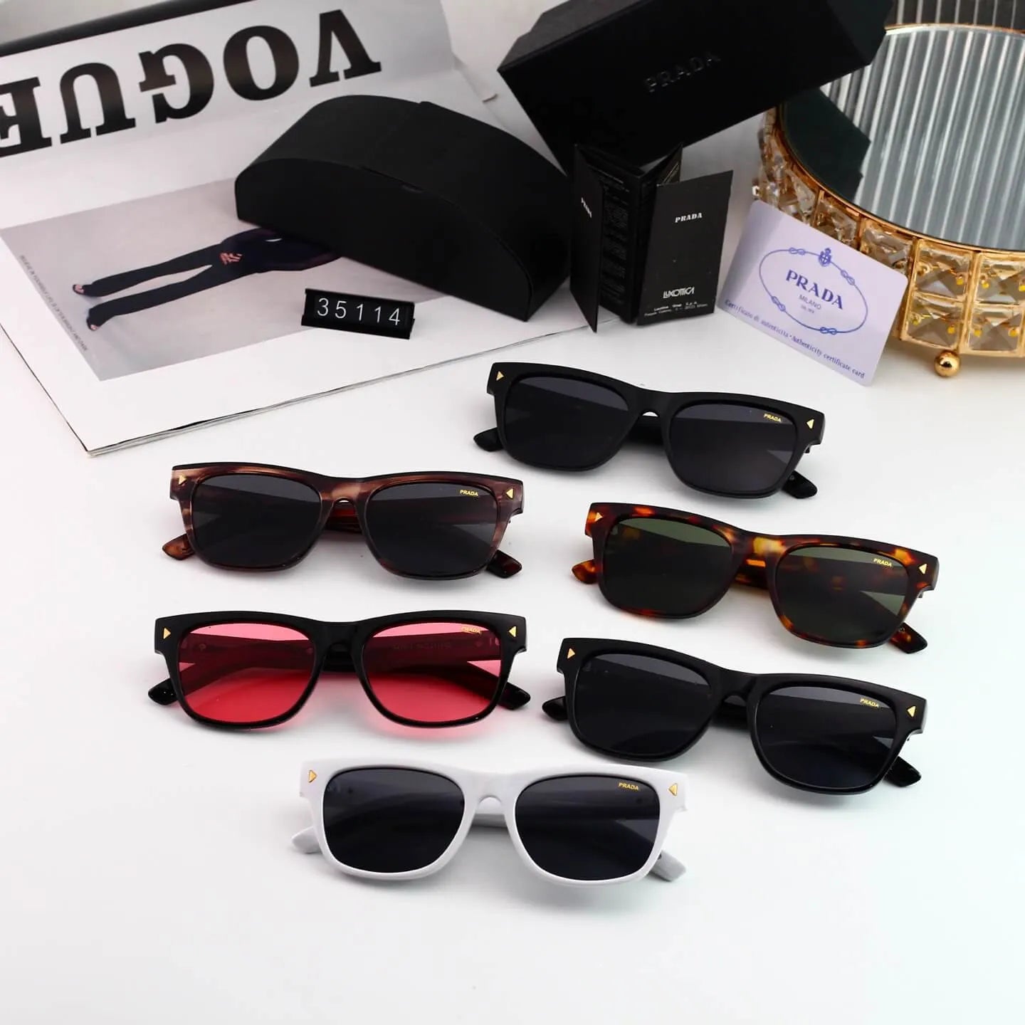 Classic Thick Frame Sunglasses