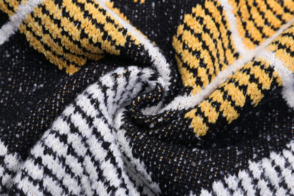 Argyle Letter Sweater
