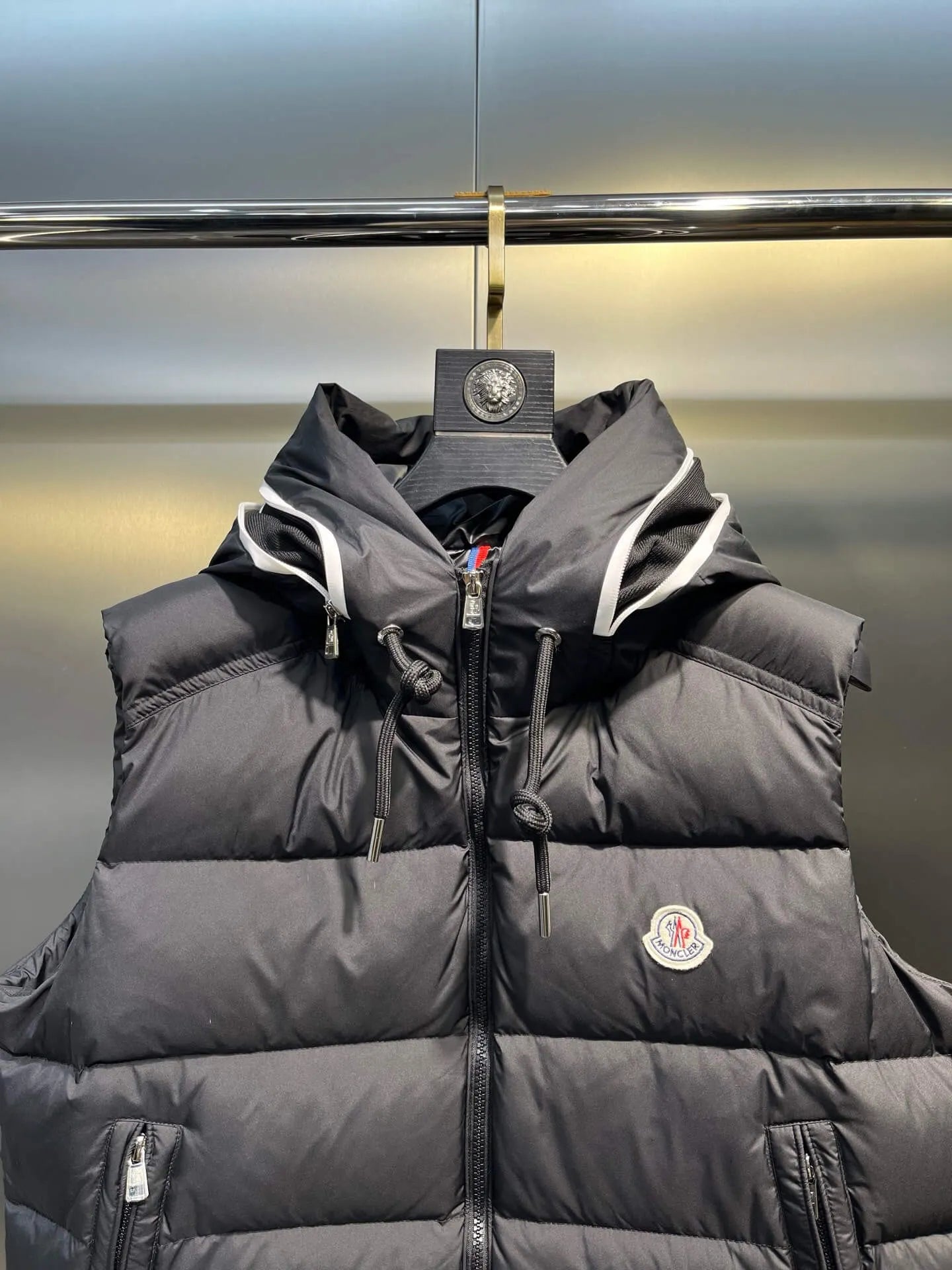 Hooded Down Gilet Jacket