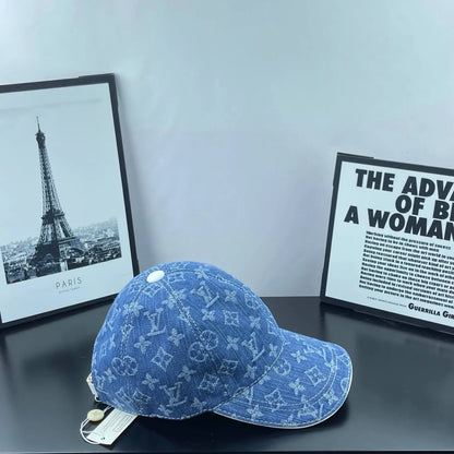 Denim Jacquard Webbing Baseball Cap