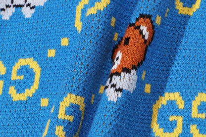 Bear Cartoon Jacquard Sweater