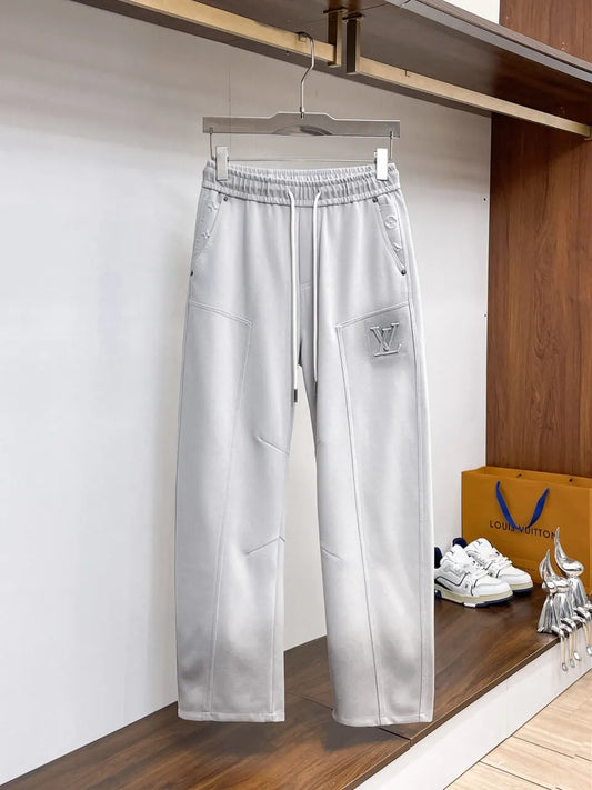 Debossed    Seam Stitching Pants