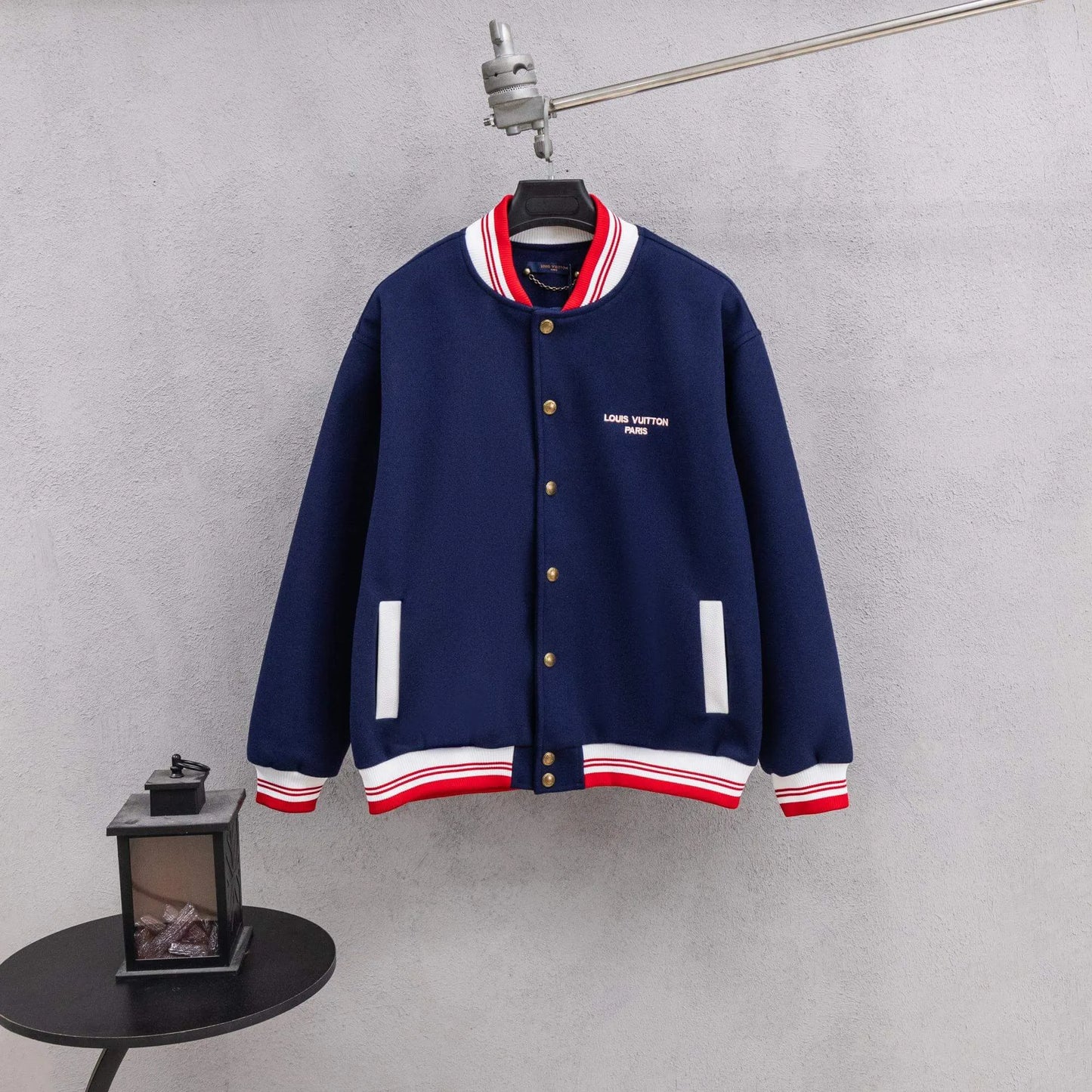 Letter Embroidered Baseball Jacket