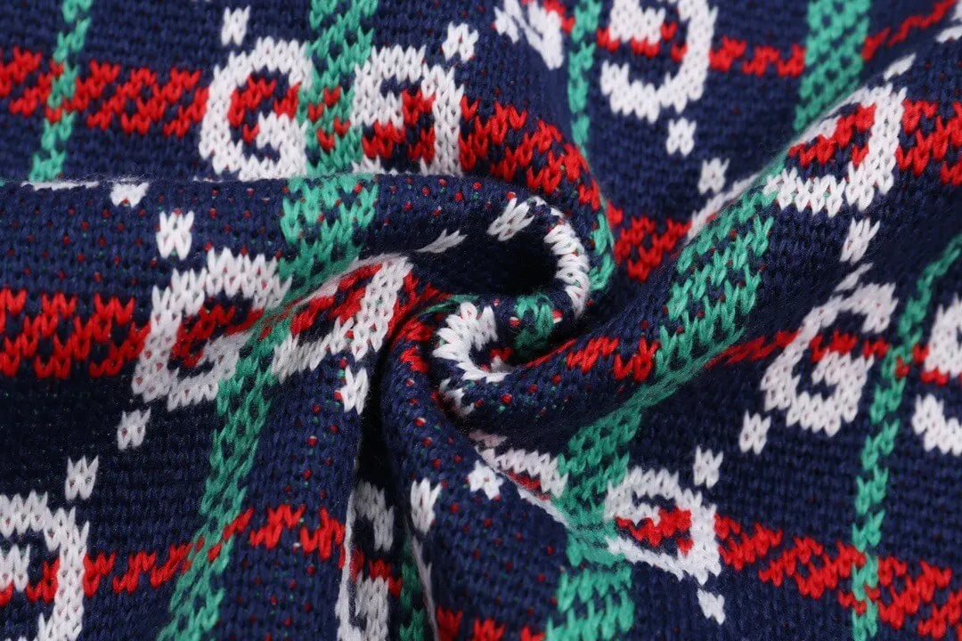 Multicolor Stripe Monogram Knit Sweater Cardigan