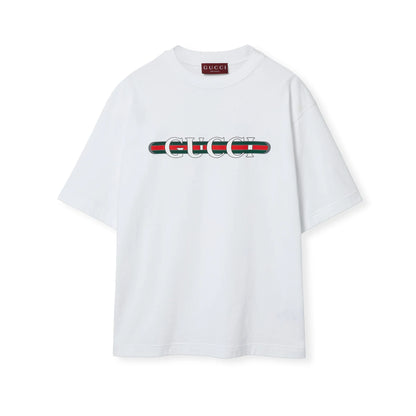 Interwoven Letter Stripe T‑Shirt