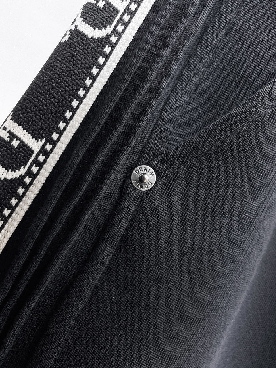 Side Jacquard Tape Straight‑Fit Pants