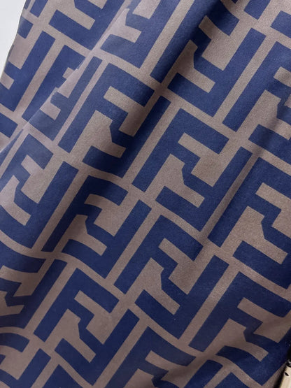 Full FF Monogram Printed Casual Shorts