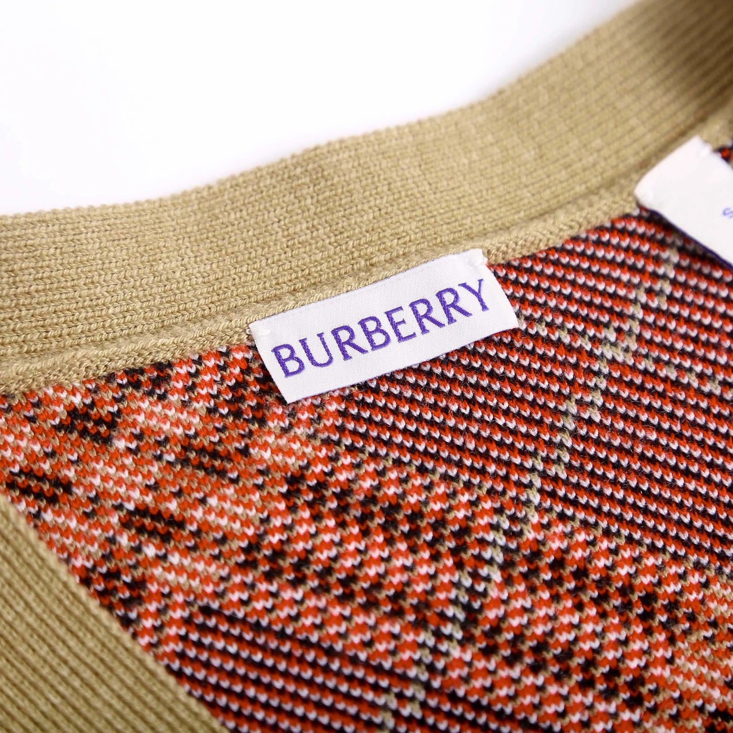 Twill Plaid Cotton‑Wool Blend Cardigan Jacket