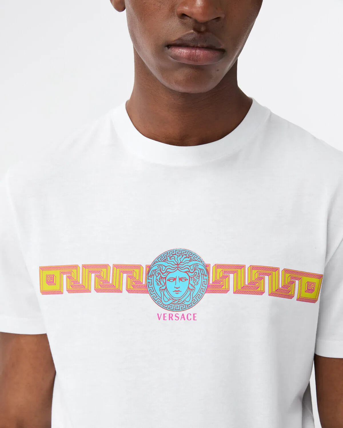 Blue Figure Print T‑Shirt