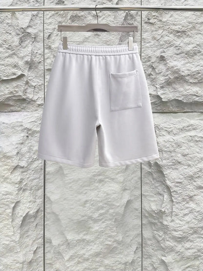 Graffiti Letter Embroidered Casual Shorts