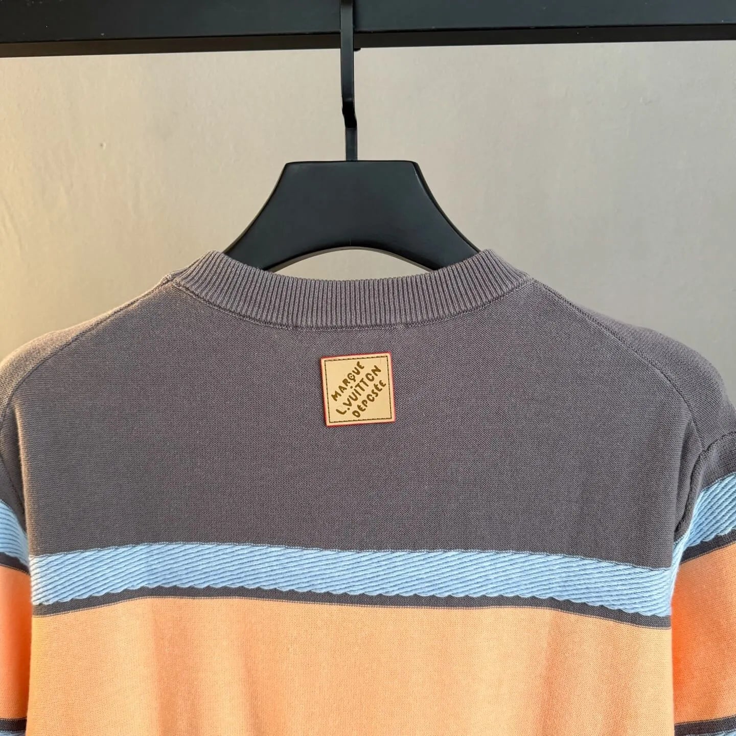 Crew Neck Striped T‑Shirt