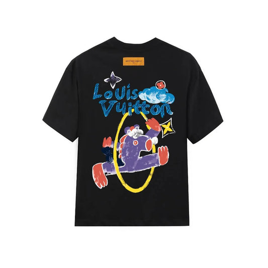 Graffiti Cartoon Dinosaur Print T-Shirt