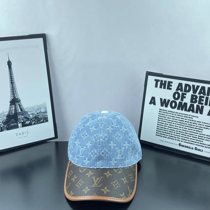 Denim Jacquard Two-Tone Baseball Cap