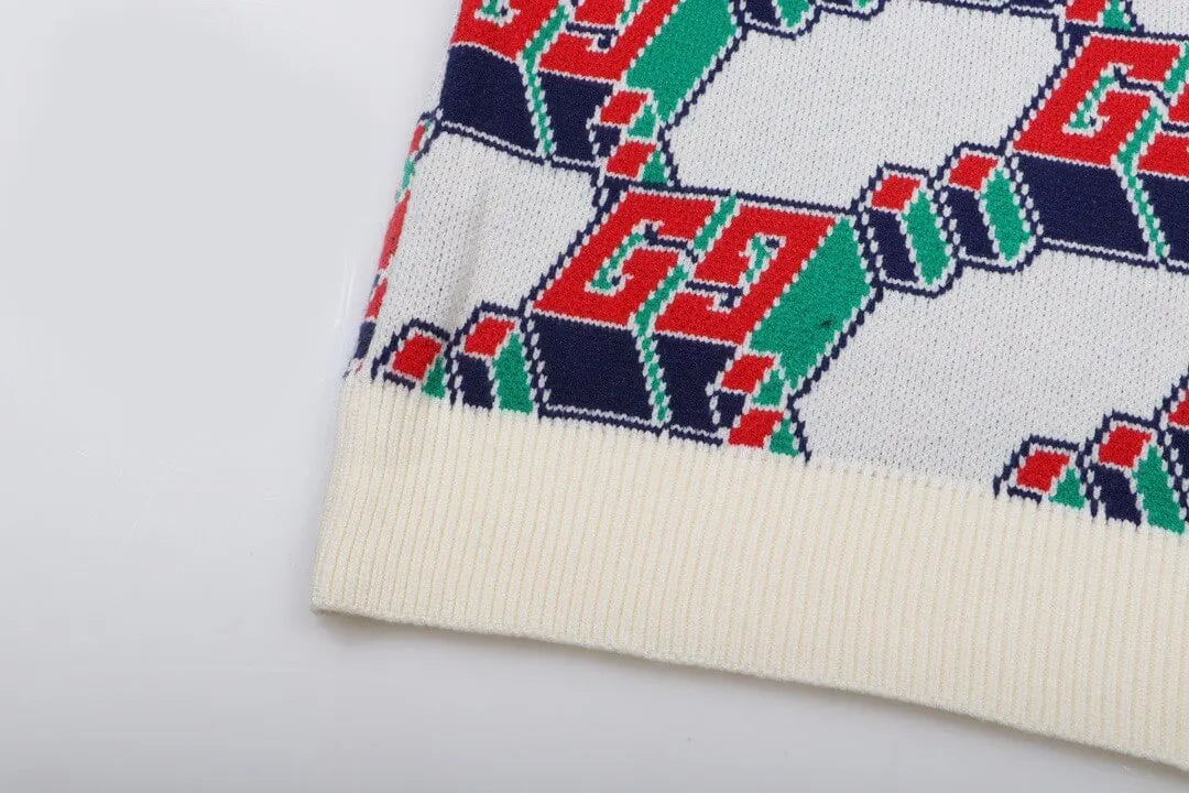 Multicolor Retro Knit Sweater