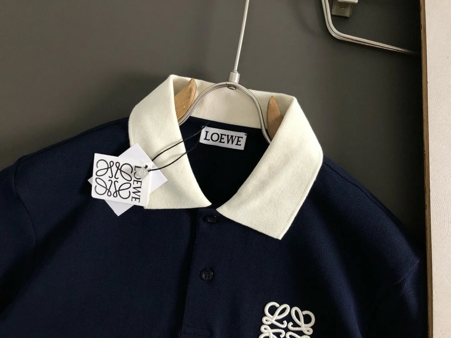 Pattern Embroidered Polo Shirt
