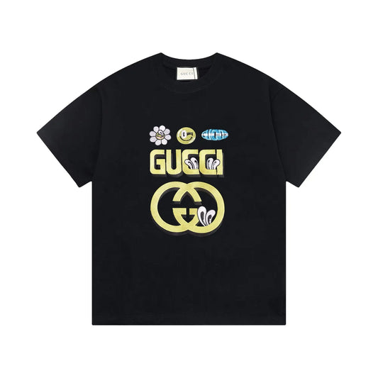 Creative Letter Shadow Print T-Shirt