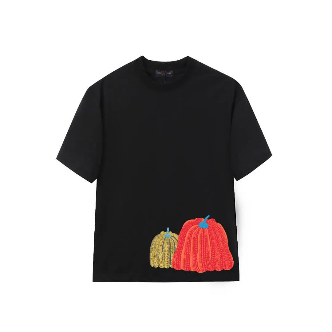 Polka Dot Pumpkin Print T-Shirt