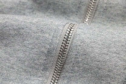 Letter Print Hooded Jacket