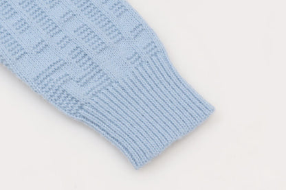 Tone‑on‑Tone Jacquard Sweater