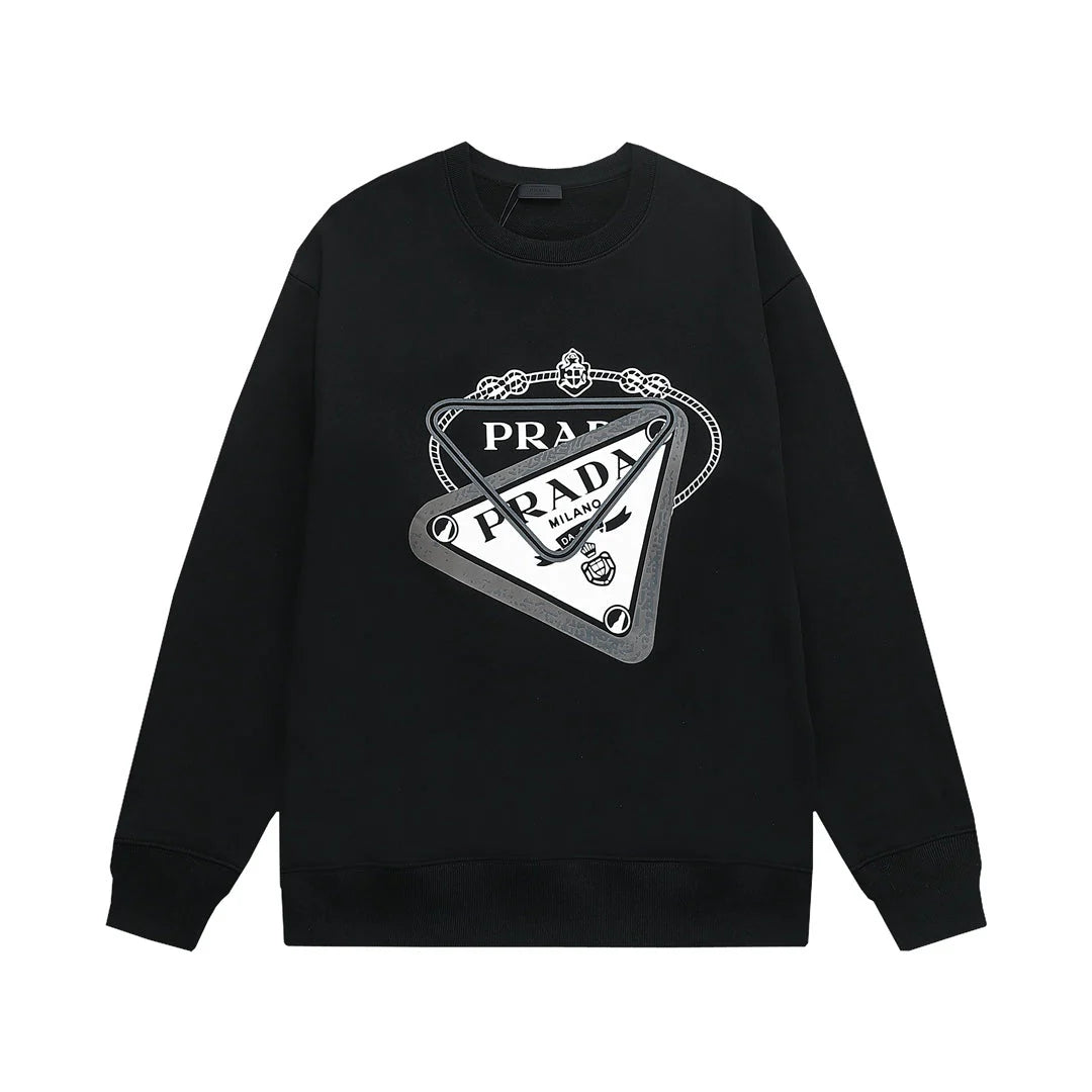 Overlapping Print Print Sweatshirt