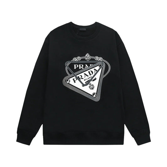 Overlapping Print Print Sweatshirt