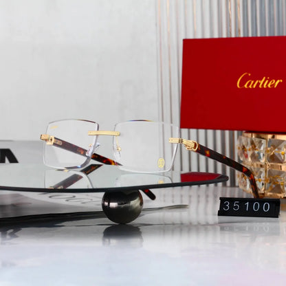 Rimless Business Square Sunglasses